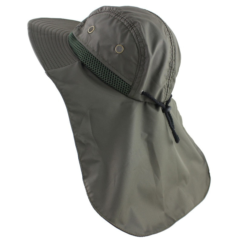 Autumn Sun Hat with Neck Flap